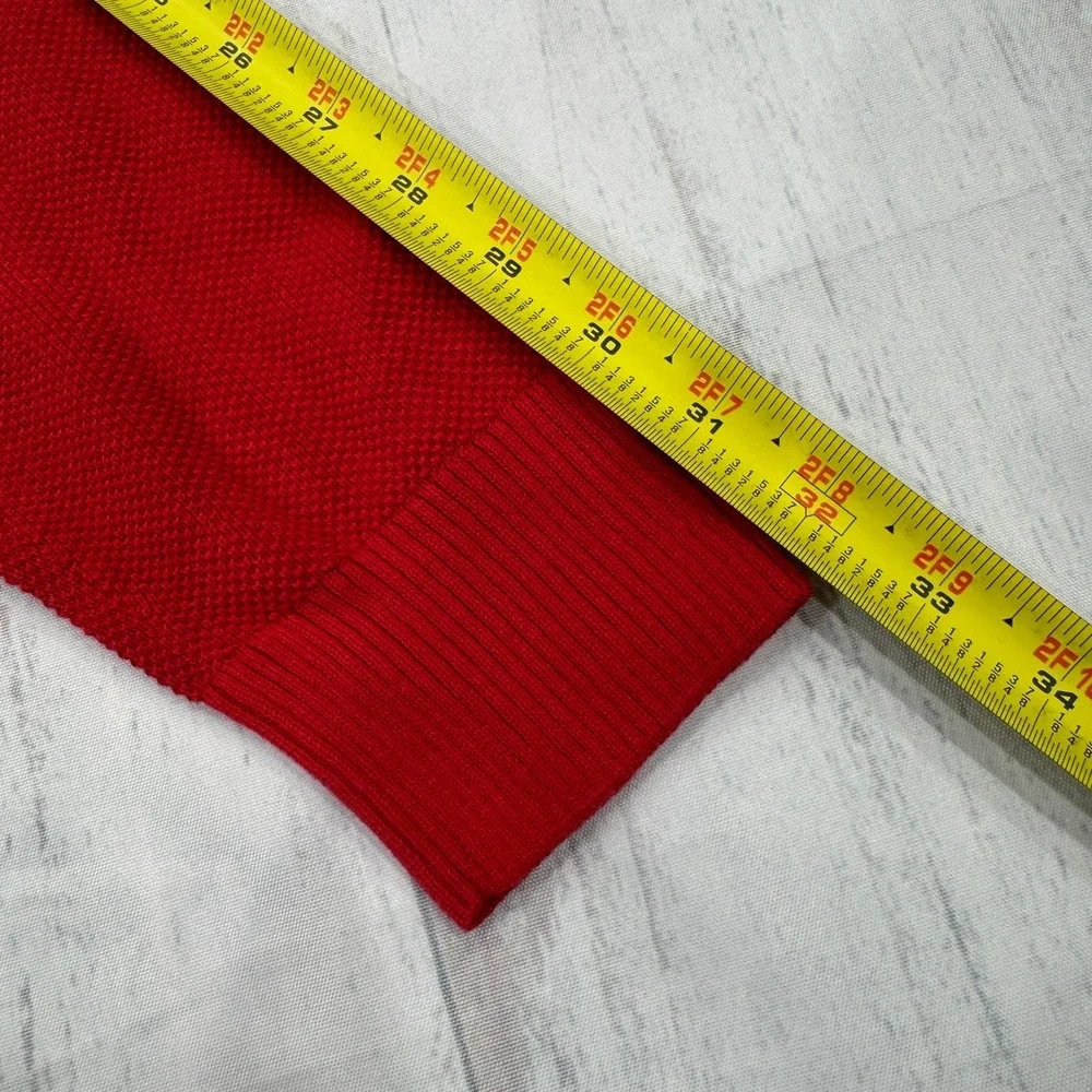 NWT Original Penguin Crewneck Sweater Large‎ Cherry Red Pullover Mens